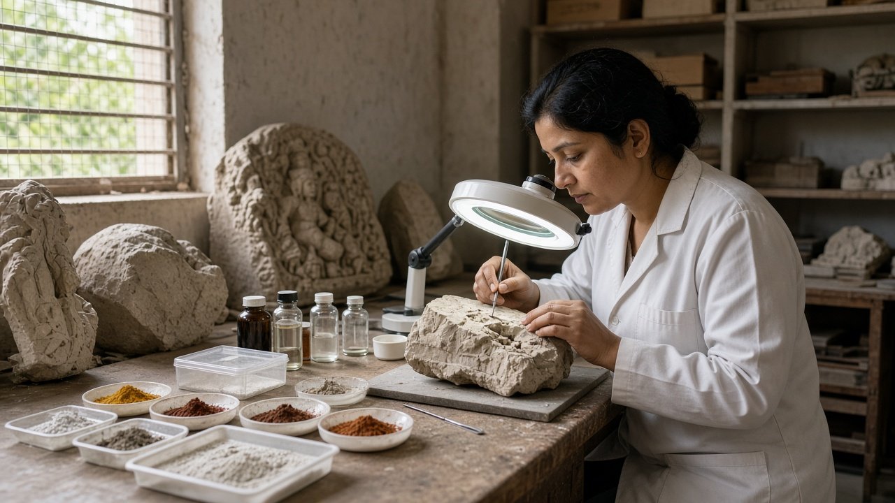 Conservation laboratory bench
